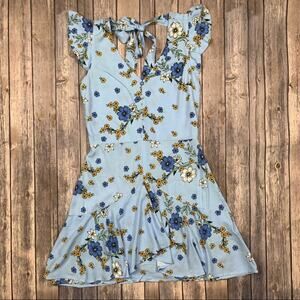 Eyeshadow blue floral dress